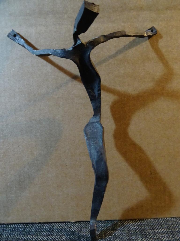 Antieke Corpus Christi smeedijzeren Corpus Christi 22cm 1930, Antiek en Kunst, Ophalen of Verzenden