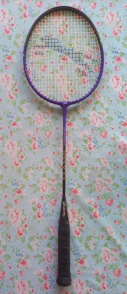 Badmintonracket met beschermhoes, Sport en Fitness, Ophalen of Verzenden, Zo goed als nieuw, Racket(s)