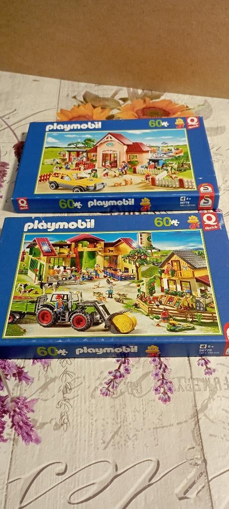 2 puzzles Playmobil., Ophalen of Verzenden, Zo goed als nieuw