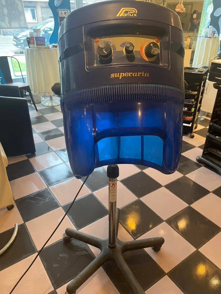 Professionele haardroogkap parlux, Ophalen