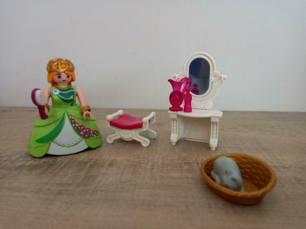 Playmobil prinses met make up tafel poes, Kinderen en Baby's, Ophalen of Verzenden, Gebruikt, Complete set