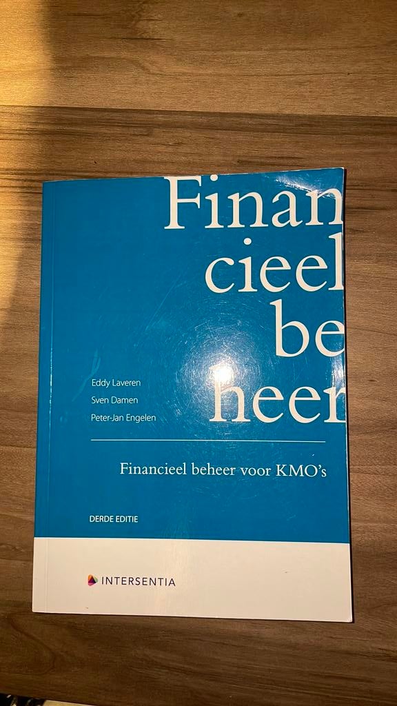 Eddy Laveren - Financieel beheer voor KMO's (derde editie), Boeken, Ophalen of Verzenden, Eddy Laveren; Peter-Jan Engelen