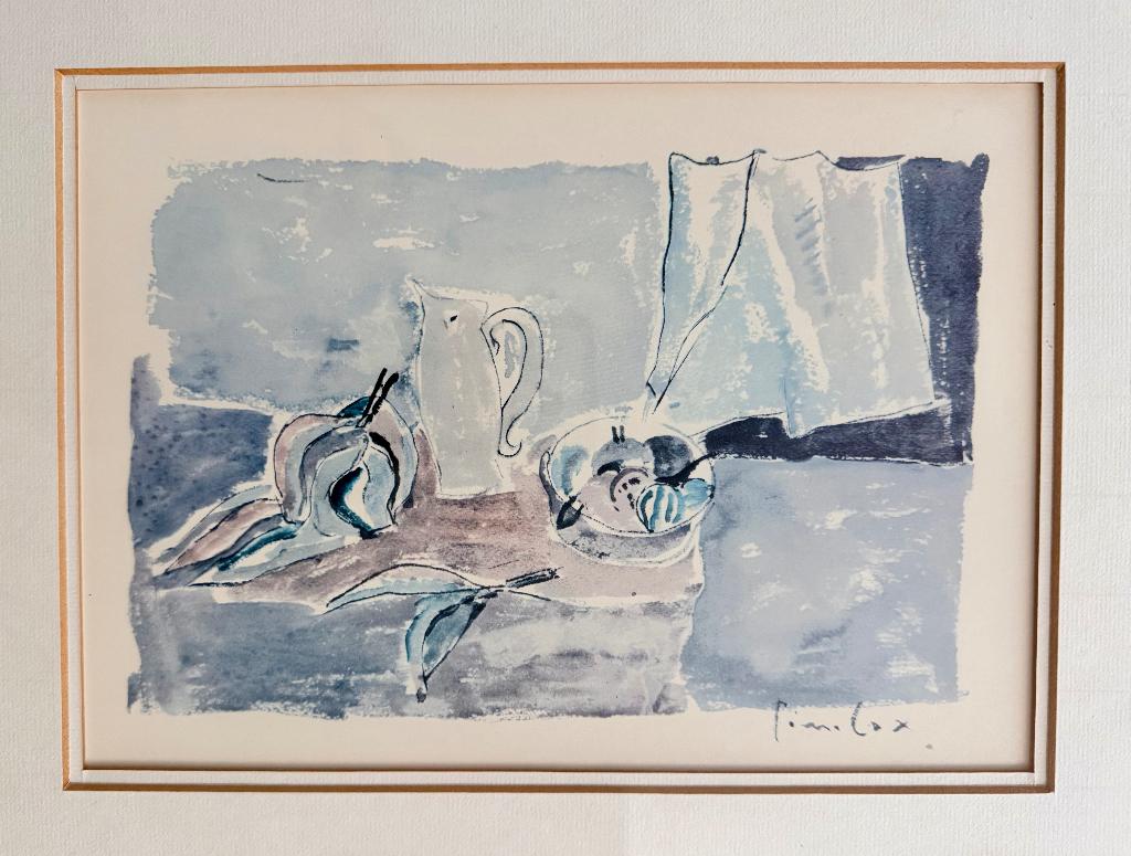 Aquarel van Pierre Cox – gesigneerd – stilleven perfecte stt, Antiek en Kunst, Ophalen of Verzenden