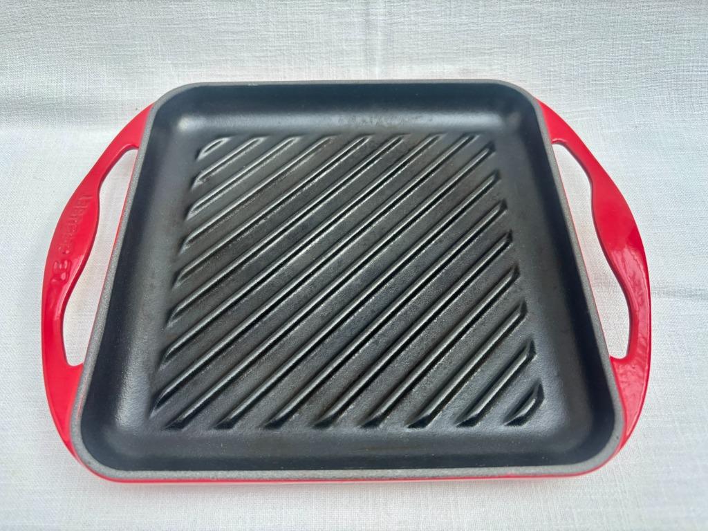 Creuset - Grillplaat Vierkant Laag in Geëmailleerd Gietijzer, Huis en Inrichting, Verzenden, Gietijzer, Keramische plaat