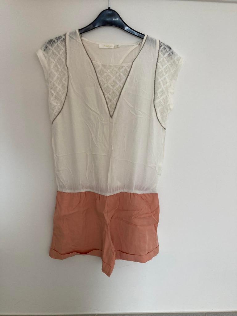 Playsuit Andy&Lucy maat S zo goed als nieuw, Kleding | Dames, Ophalen of Verzenden, Zo goed als nieuw, Maat 36 (S), Wit