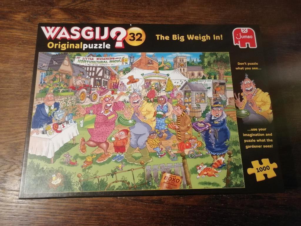 Puzzel Jumbo 1000 stukjes Wasgij original 32, Enlèvement ou Envoi, 500 à 1500 pièces, Utilisé, Puzzle