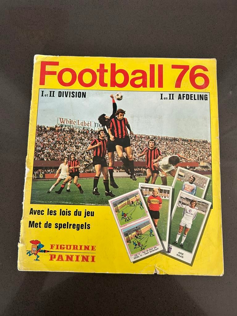 Panini album, Football 76, niet compleet, Ophalen of Verzenden, Gebruikt, Meerdere stickers