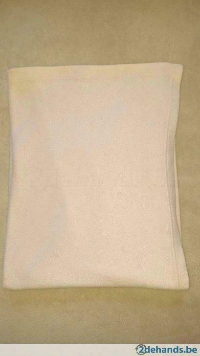 Warm lichtroos fleece dekentje voor babybed of wieg, Ophalen of Verzenden, Gebruikt
