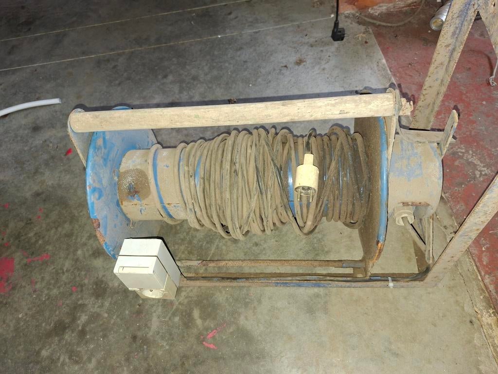 Kabel haspel met 5 sleepringen, Doe-het-zelf en Bouw, Elektriciteit en Kabels, Ophalen