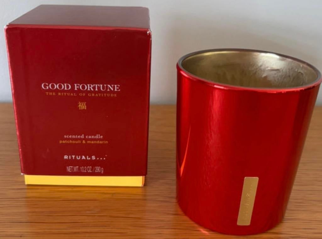 Rituals Good Fortune kaarshouder, Ophalen of Verzenden, Zo goed als nieuw, Rood, Kaars