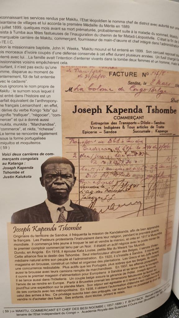 Père de Moïse Tshombe scouts hellènes Congo livre, Utilisé, 20e siècle ou après, Georges Antippas., Envoi