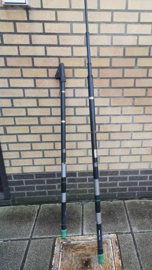 Arca set van 2 karperhengels, 6m 10 lang, Watersport en Boten, Ophalen, Gebruikt, Vaste hengel
