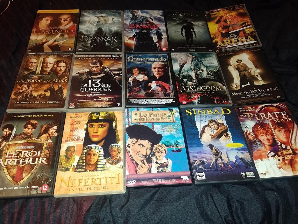 A vendre en DVD liste évolutive Films Péplum, À partir de 9 ans, Enlèvement ou Envoi, Comme neuf, Guerre