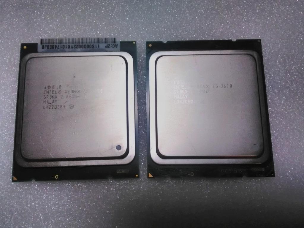 2x Intel Xeon E5-2670 :8C/16T 2,6GHz (3,3GHz Turbo) 20Mb, 8-core, Enlèvement ou Envoi, LGA 2011, Intel Xeon