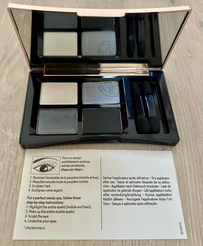 Palette de 4 fards à paupières smokey eye Yves Rocher, neuve, Bijoux, Sacs & Beauté, Enlèvement ou Envoi, Neuf