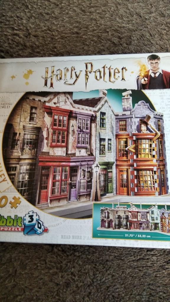 Harry Potter 3 D puzzle Diagon Alley Wrebbit nieuw, Ophalen of Verzenden