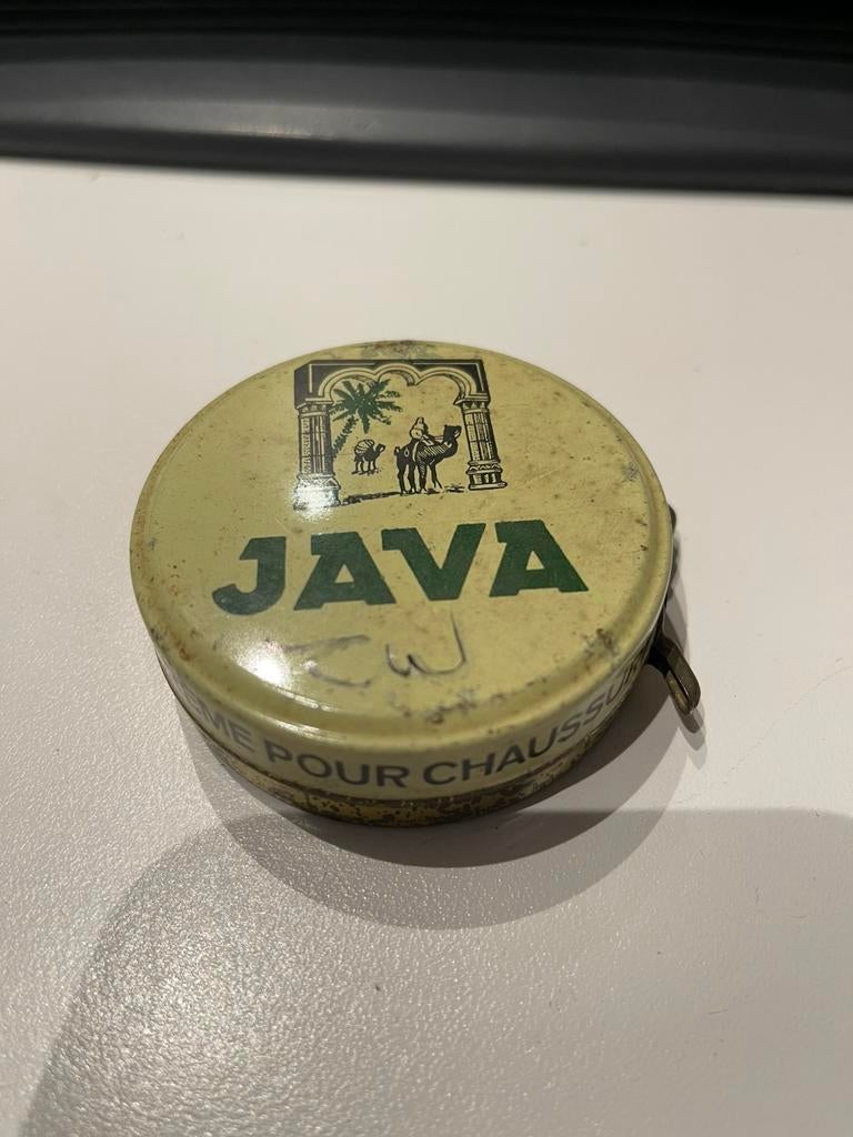 Java schoensmeer blikje, Verzamelen, Ophalen of Verzenden, Zo goed als nieuw