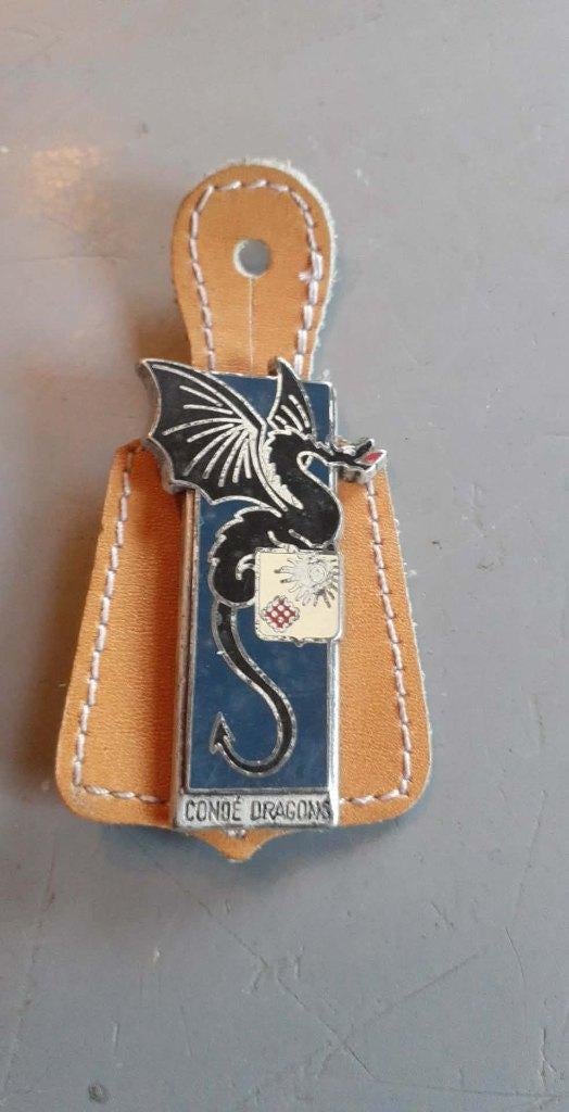 pucelle francaise 2eme regiment dragons, Collections, Enlèvement ou Envoi, Armée de terre, Emblème ou Badge