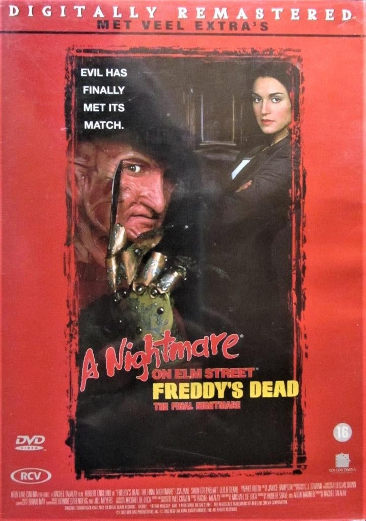 DVD HORROR- A NIGHTMARE ON ELM STREET 6, FREDDY'S DEAD, Cd's en Dvd's, Alle leeftijden, Ophalen of Verzenden, Gebruikt, Overige genres