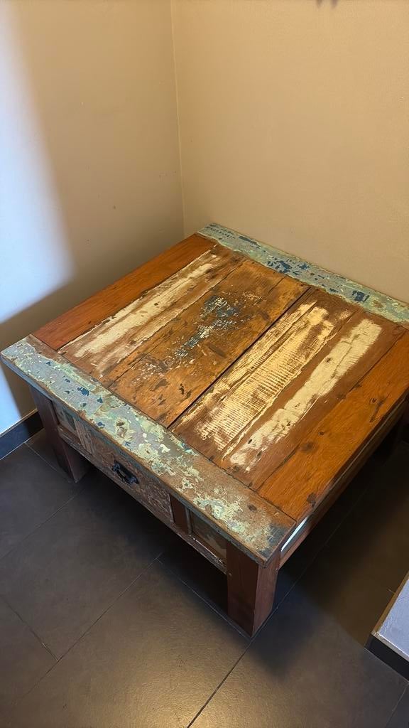 Salontafel boatwood, Ophalen, Zo goed als nieuw