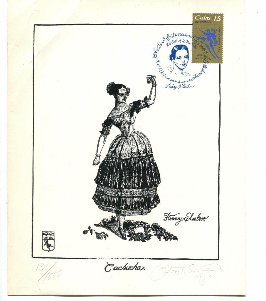 Cuba postzegel 1973 7e Havana Ballet Festival, Ophalen of Verzenden, Gestempeld, Zuid-Amerika