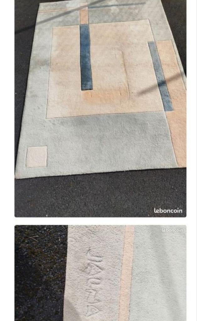 Tapis en laine jalna, Ophalen, Gebruikt, Grijs, Tapijt