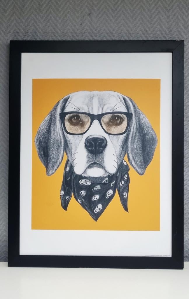 Cadre déco "Beagle Hipster", Ophalen