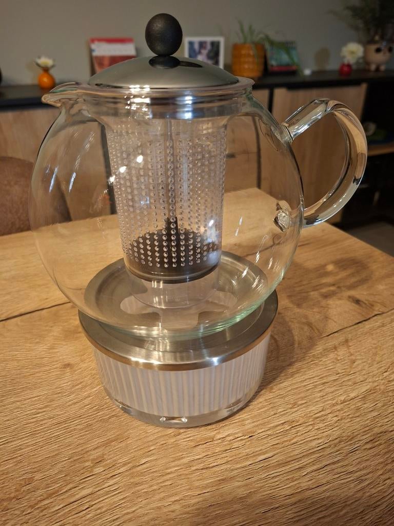Glazen theepot voor verse thee, Ophalen, Zo goed als nieuw