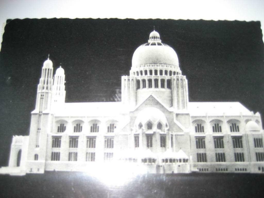 Oude kaart basiliek Koekelberg, Verzamelen, Ophalen of Verzenden