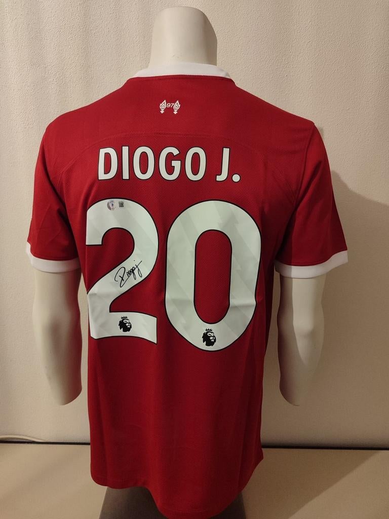 Diogo Jota a signé un maillot de Liverpool avec un manteau B, Enlèvement ou Envoi, Neuf, Maillot