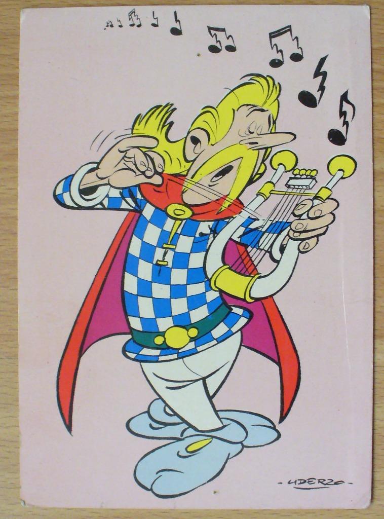 ASTERIX - PRENTKAART ASSURANCETOURIX - KAKOFONIX PILOTE, Ophalen of Verzenden, Asterix en Obelix, Gebruikt, Plaatje, Poster of Sticker