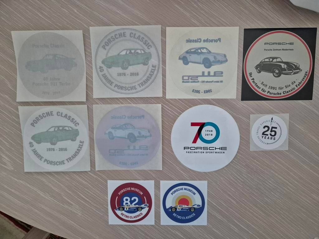 Porsche officiele stickers, Ophalen of Verzenden