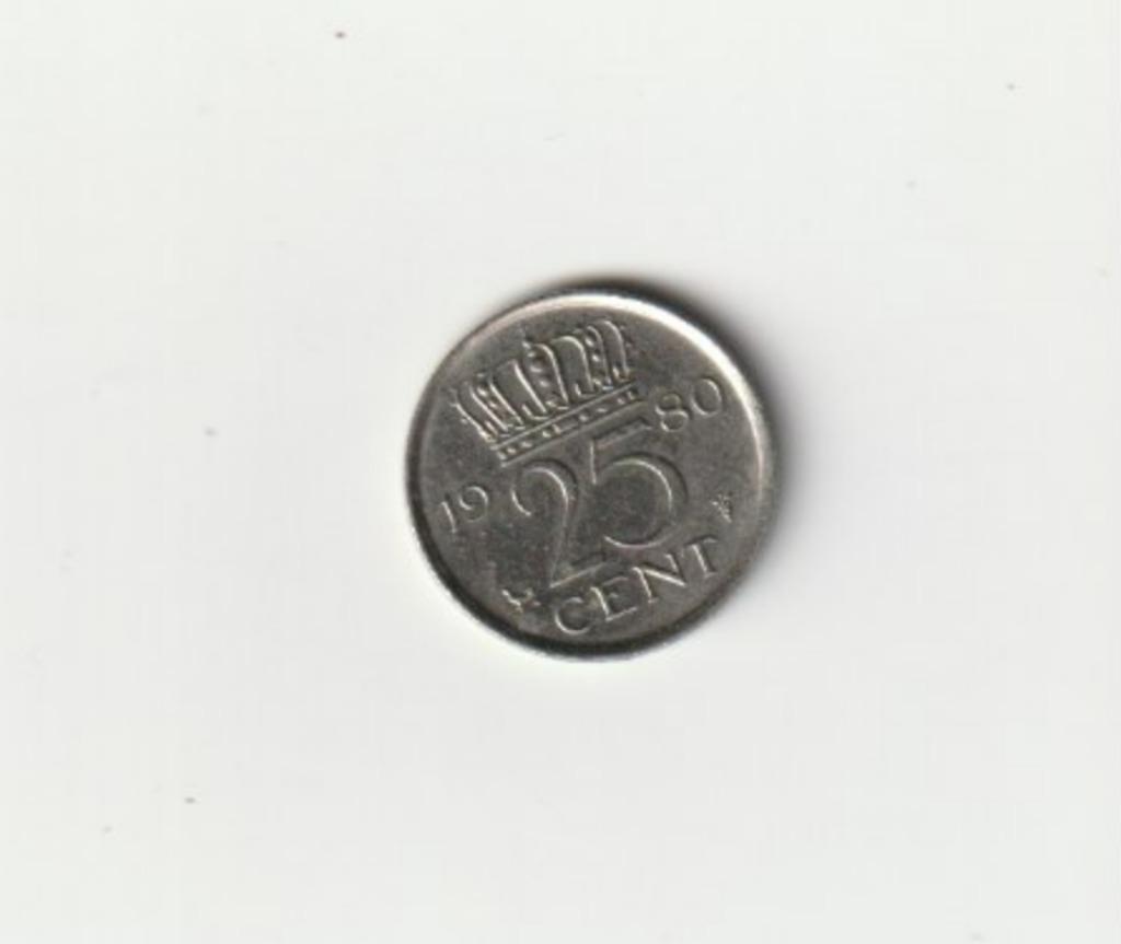 NEDERLAND PAYS BAS 25 CENTS 1980 KONINGIN JULIANA, Ophalen of Verzenden, Koningin Juliana, 25 cent, Setje