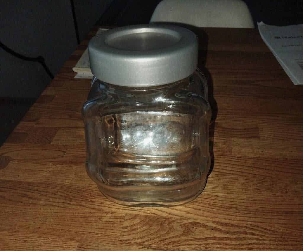 IKEA snoeppot, Huis en Inrichting, Ophalen of Verzenden, Zo goed als nieuw, Glas, Overige typen