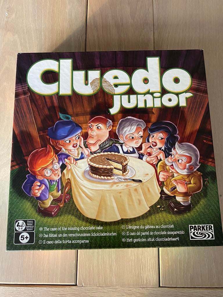 Bordspel Cluedo junior 2-6 spelers, vanaf 5 jaar ALS NIEUW, Enlèvement ou Envoi, Comme neuf