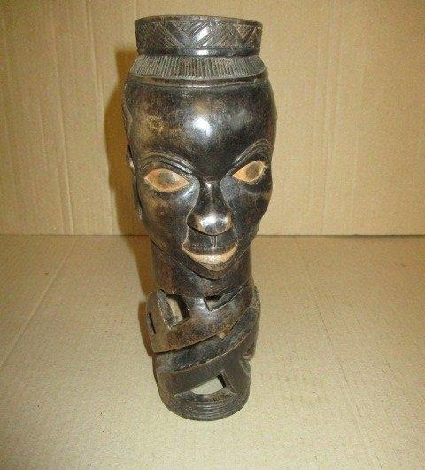 Coupe a vin de palme Kuba Congo Africain 25 cm de Longueur, Envoi