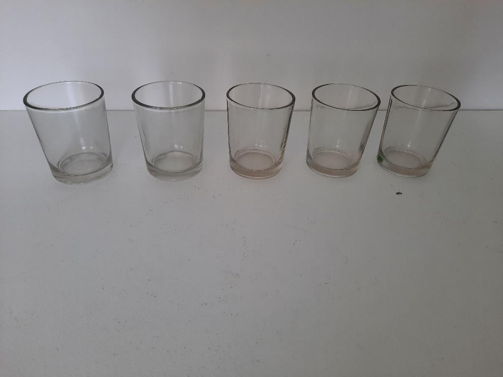 aperitief hapjes glaasjes / deco glaasjes, Enlèvement, Comme neuf, Verres et Verres à shot