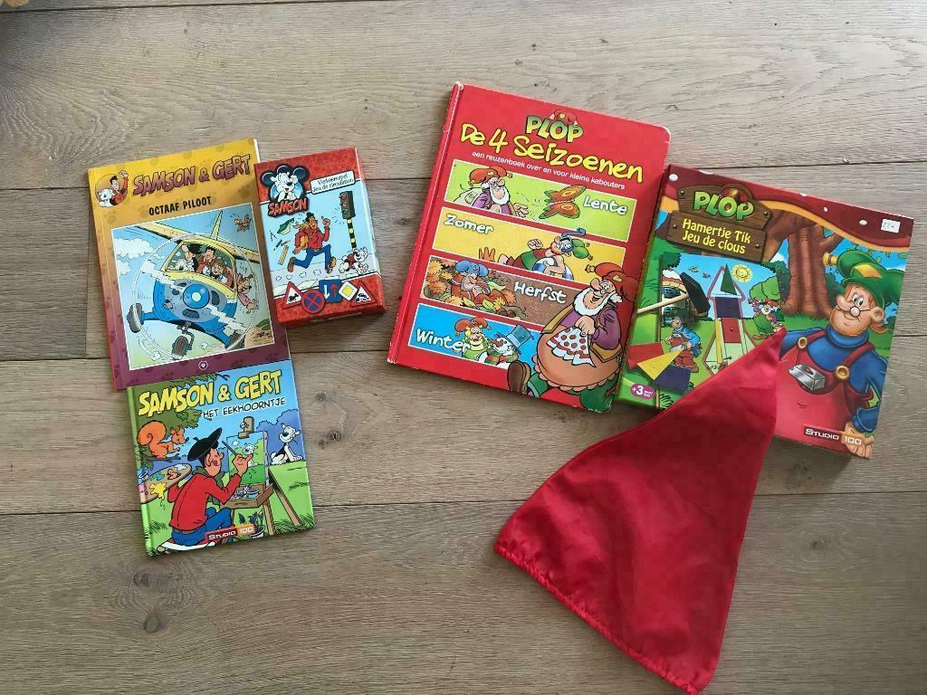 Samson & ploppakket: boek, strip, verkeersspel, hamertje tik, Ophalen of Verzenden, Zo goed als nieuw, Overige typen