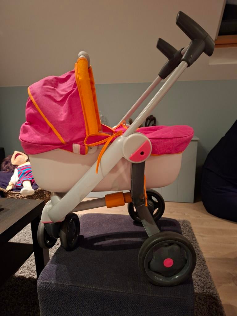3-in-1 poppenwagen Smoby in perfecte staat, Kinderen en Baby's, Kinderwagens en Combinaties, Gebruikt, Combiwagen, Met reiswieg