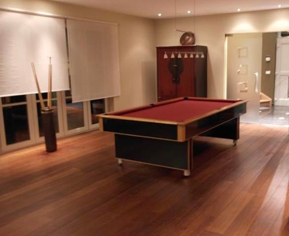Antieke biljart tafel met accessoires, Ophalen, Zo goed als nieuw