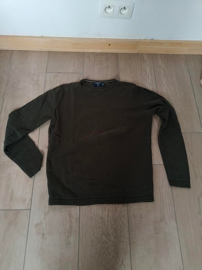 Kaki herenpull Springfield maat M, Ophalen of Verzenden, Zo goed als nieuw, Maat 48/50 (M), Springfield
