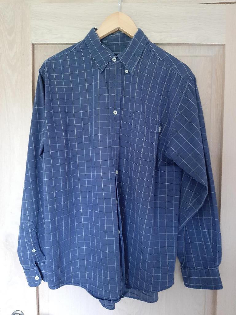 Overhemd Van Gils - donkerblauw, Ophalen, Blauw, Zo goed als nieuw, Van Gils