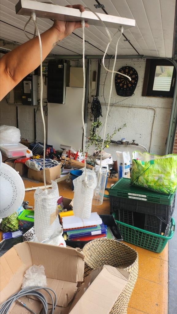 Applique murale 3 lampes en verre avec ampoule, Enlèvement ou Envoi, Comme neuf, Verre