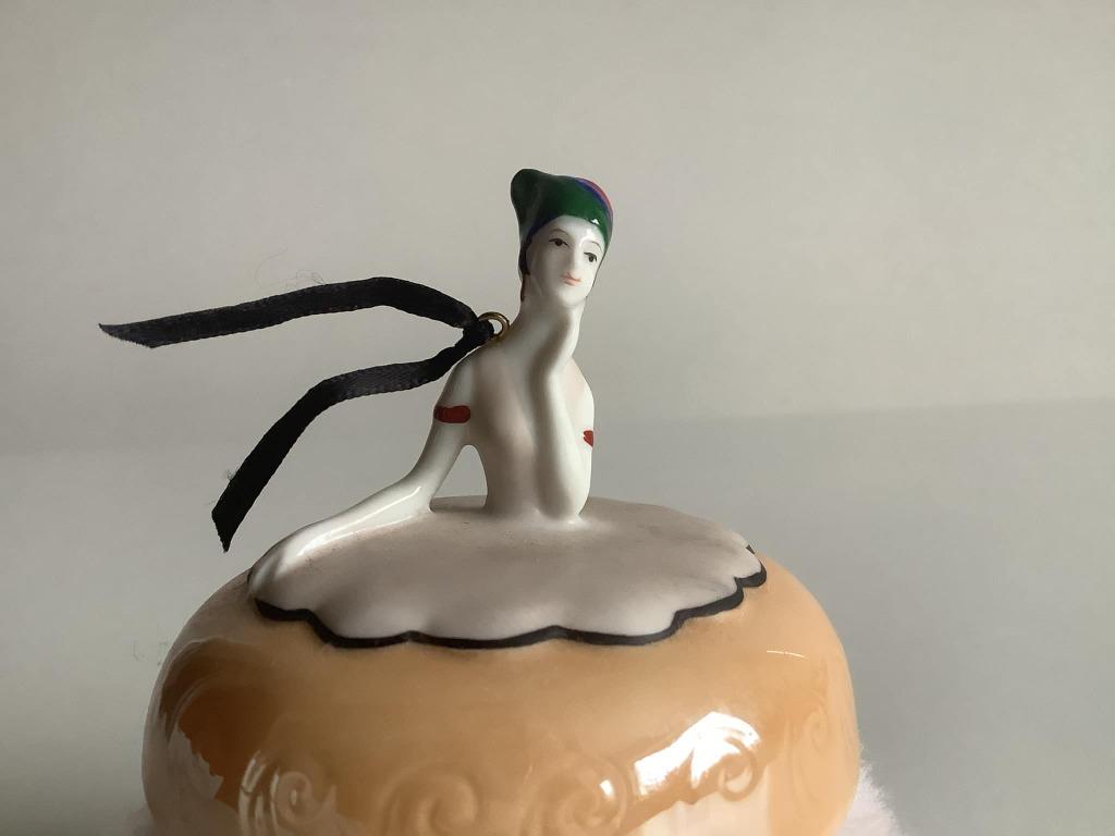 art deco poederdons half doll, Antiek en Kunst, Ophalen of Verzenden