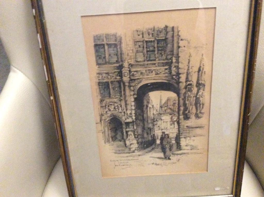 Burg met Blinde Ezelstraat  in Brugge.  Jan  Korthals, Antiek en Kunst, Kunst | Schilderijen | Klassiek, Ophalen of Verzenden