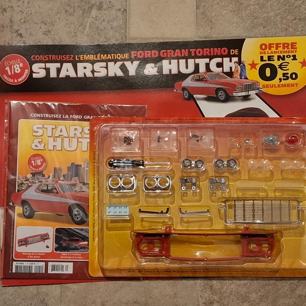 FORD Gran Torino STARSKY HUTCH Big Scale 1/8 METAL Kit+DocN1, Enlèvement, Neuf, 1:5 à 1:8, Voiture