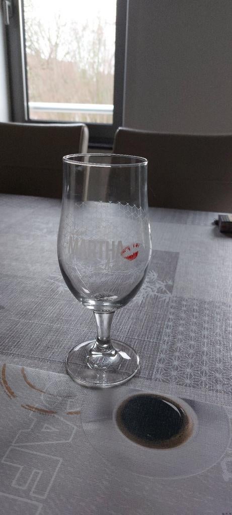 Bierglazen martha  6stuks met lippen op, Verzamelen, Ophalen