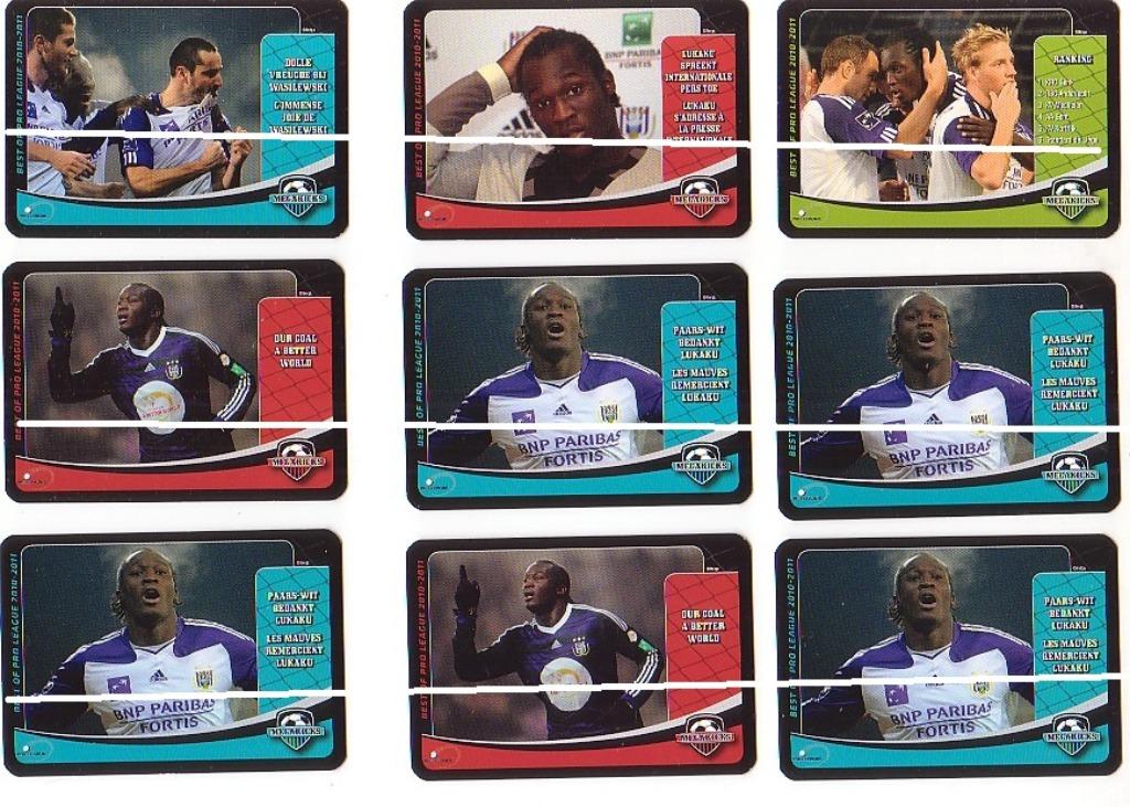 Megakicks/Lot Romelu Lukaku/Avec lit double/31 pièces, Collections, Envoi, Comme neuf, Cartes de joueur