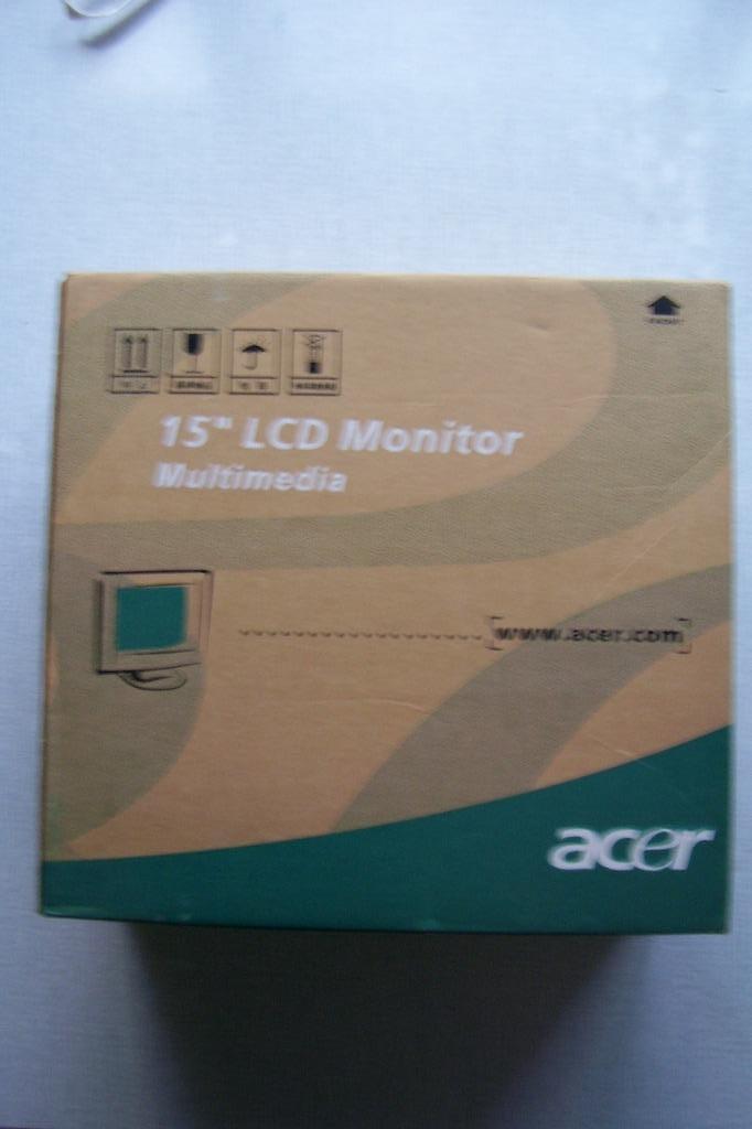 Moniteur LCD d'Acer 15", Informatique & Logiciels, Enlèvement ou Envoi, Haut-parleurs intégrés, 15 ", Utilisé