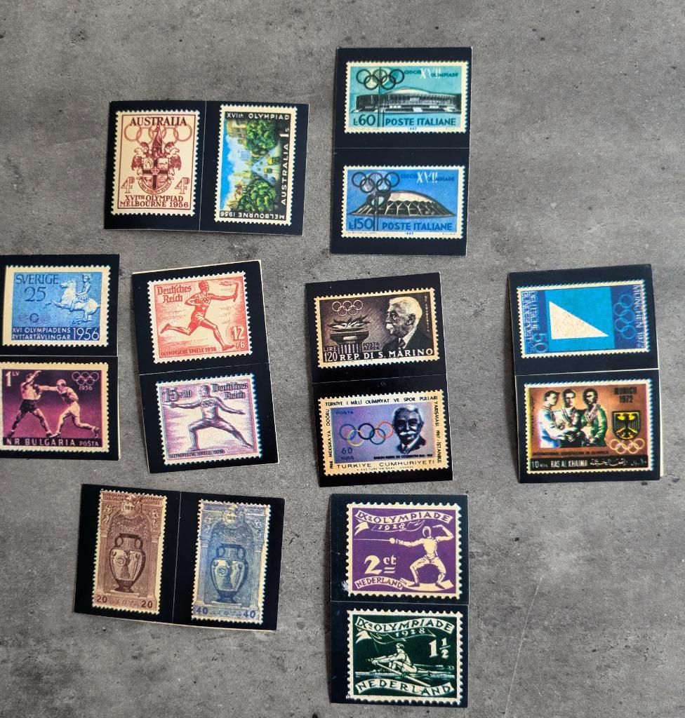 PANINI OLYMPIA 1896/1972 LOT DE 8 AUTOCOLLANTS ANNÉE 1972, Envoi